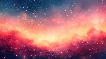 A muted pink backdrop featuring small star clusters in a flat design leaving the center uncluttered 