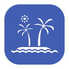 Shore Landscape Icon