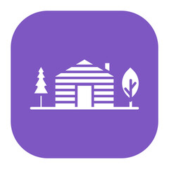 Cabin Landscape Icon