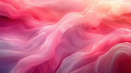 Fototapeta premium A muted pink background featuring minimalist swirls in a flat, elegant style leaving the middle uncluttered 