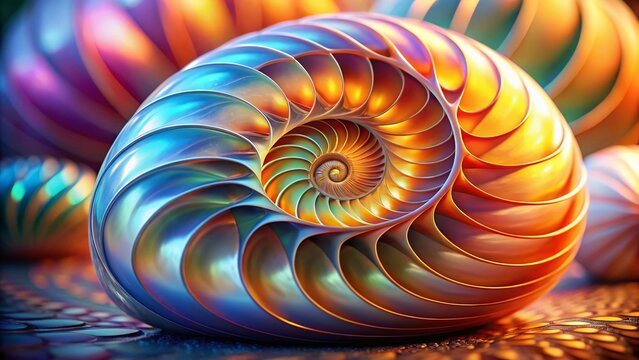 Abstract 3D Kugel Spiral: Pi & Mathematical Forms