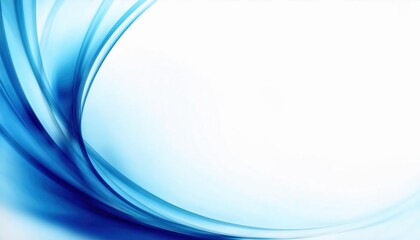 Naklejka premium Elegant Blue Abstract Flowing Wave Design Banner for Modern Business Presentation, Technology Website Background, or Creative Branding