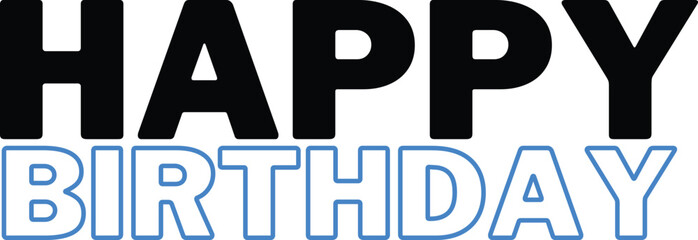 Happy Bierhday text design effect 