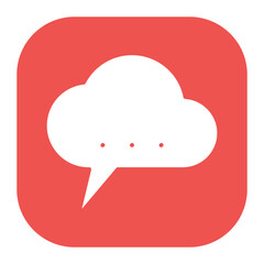 Cloud Message Icon