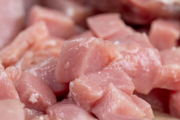 piece of pork fillet on a cutting board