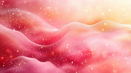 A soft muted pink backdrop with delicate polka dots in a flat design and an uncluttered middle section 