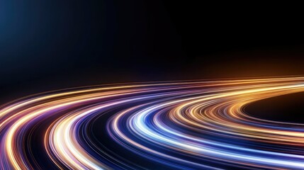 Glowing rays of neon light create a mesmerizing effect in a vibrant tunnel, evoking themes of time travel and futuristic adventures