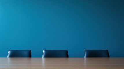 Sleek table and chairs in minimal setting