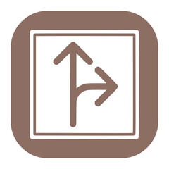 Side Road Right Icon