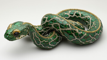 Fototapeta premium Green tree snake.