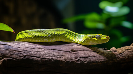 Fototapeta premium Green tree snake.