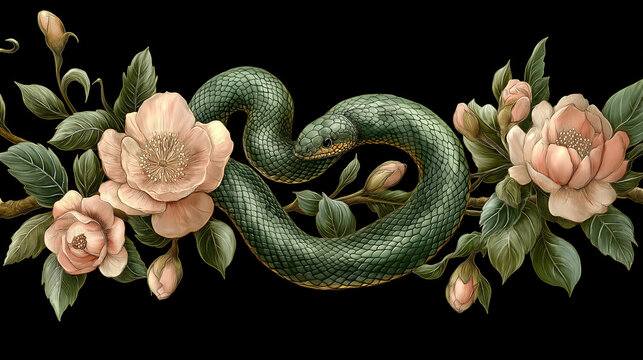 Green tree snake.