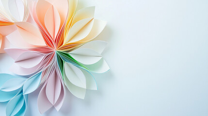 Fototapeta premium Origami Paper Craft Tutorial in Creative Space