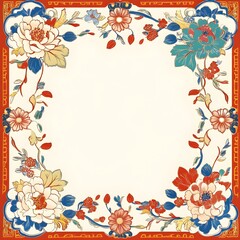 Fototapeta premium Thought-provoking floral pattern, Intimate floral pattern, Mysterious floral design