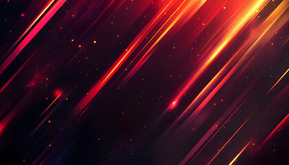 Abstract Red and Orange Light Streaks Background