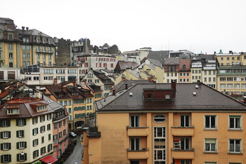 The old town of Lausanne, Switzerland