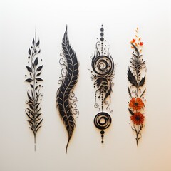 tattoo design in white background 