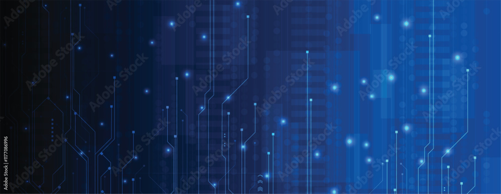 Poster abstract technology background. vector art.