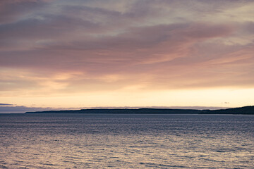 Fototapeta premium Headland In A Sunset.