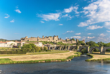 Vue de la cit&eacute; m&eacute;di&eacute;vale de Carcassonne