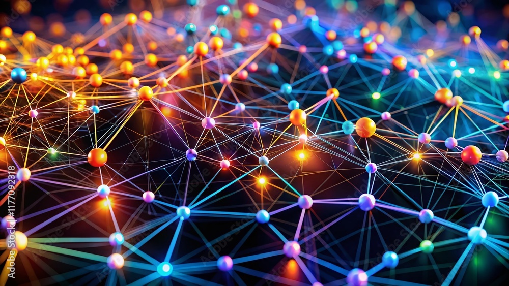 Poster abstract network connection: interlinked nodes forming a complex system