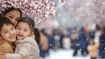 Celebrate Fathers Day with a heartwarming family-oriented decoration background A delightful tapestry of family photos, doodles, and bright celebratory banners brings joy to this special occasion