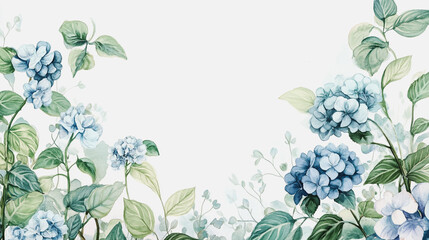 Fototapeta premium wedding invitation card background vector. Minimal hand painted watercolor botanical flowers texture template background. Design for wedding, vip cover, poster, rsvp moderncard.Valentine's Day