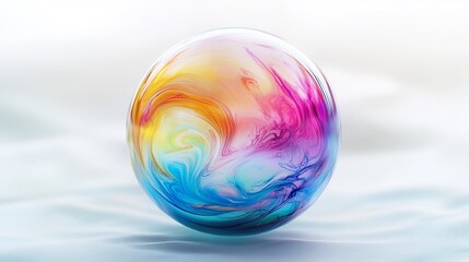 Abstract Colorful Orb: A Symphony of Hues