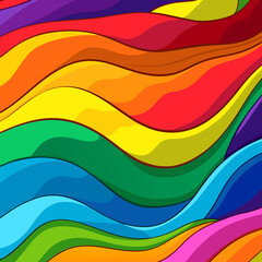Vibrant colorful wavy abstract background of texture graphic futuristic innovation presentation