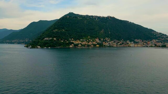 4K Aerial Drone Video of Mount Boletto, Bolettone and Palanzone on Lake Como, Italy in the Summer