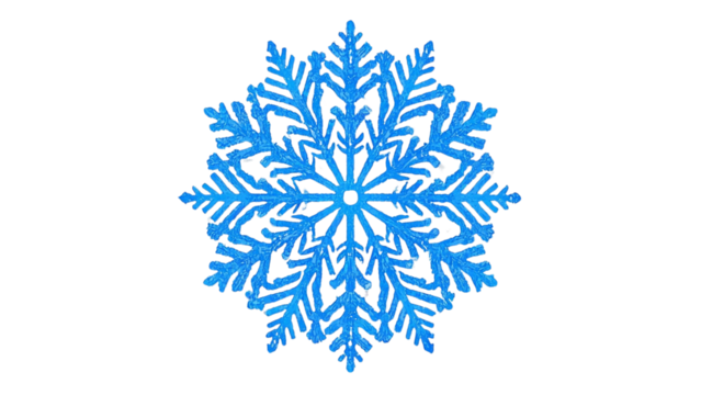 Intricate blue snowflake illustration on a transparent background.... - Powered by Adobe
