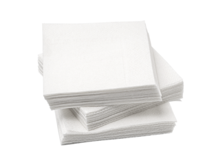 Blank paper napkin