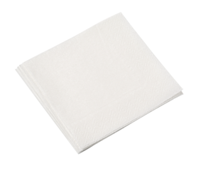 Blank paper napkin