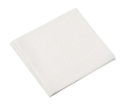 Blank paper napkin