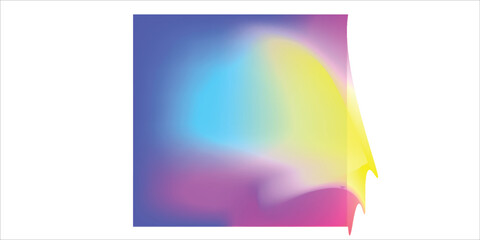 Naklejka premium Color gradient grid background, grain noise texture color gradation, vector holographic watercolor blurred background. Color gradient mixed mesh of abstract neon colorful gradations