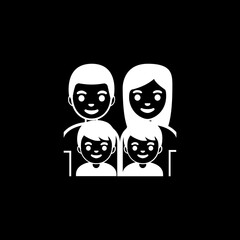 Family Icon (Mom, Dad, Two Sons)
