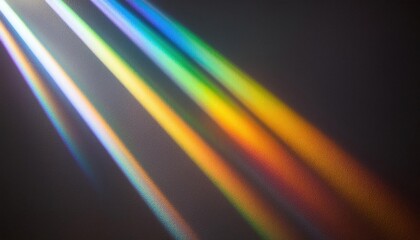 Prismatic Light Beams: A Symphony of Color and Shadow