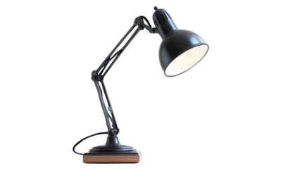 Desk lamp, isolated on transparent background