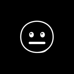 Obraz premium Neutral Face Emoji 
