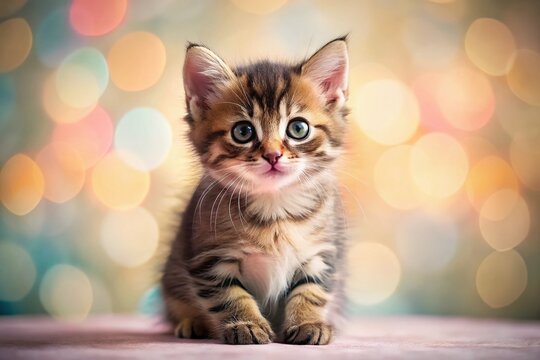Adorable Kitten Saying You're Welcome, Cute Animal Gratitude Image