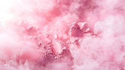 Ethereal Swirls: A Dreamy Dance of Blush and Highlighter in Air