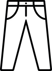 Pant icon vector isolated on white background