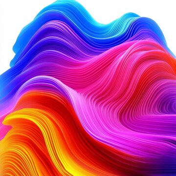 Abstract Colorful Wave Design
