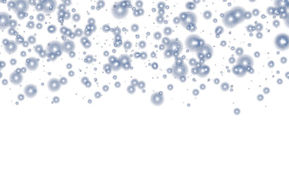 Sparkling stars glittering on transparent background