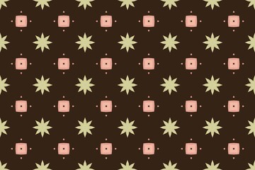 Seamless Retro Geometric Pattern in Earthy Pastel Shades.