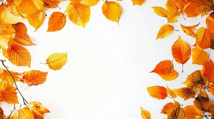 Autumn Leaves Border Design