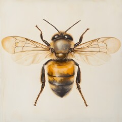 Honey bee fly hovering in nature captured in stunning high quality photography