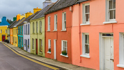 colorful houses in the town