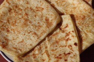 Msemmen Closeup, Traditional Moroccan flatbread