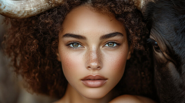 woman as zodiac sign Taurus